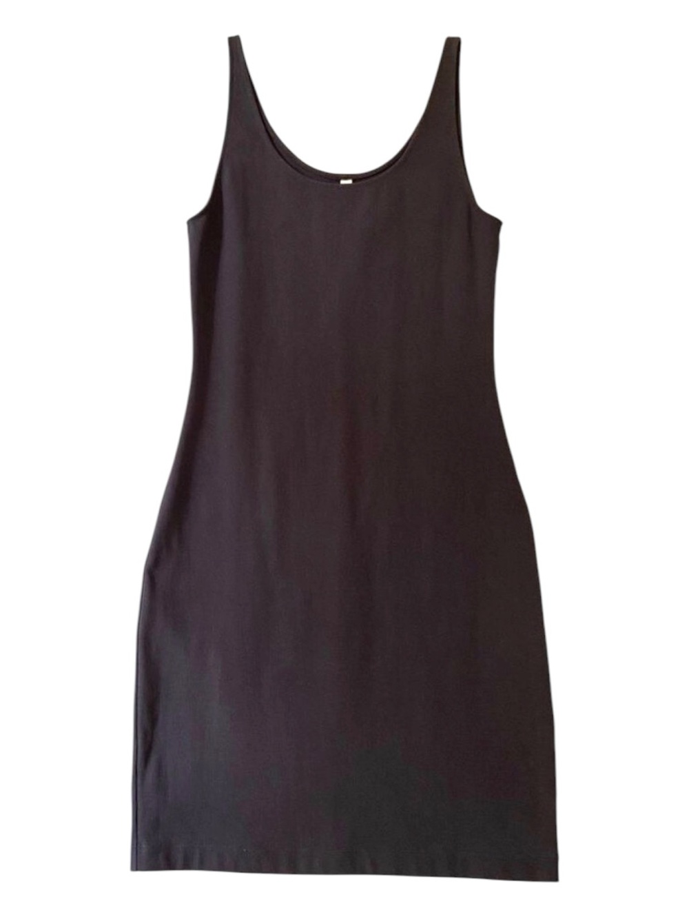 Artizia Babaton sculpt knit mini dress dark grey square neckline bodycon medium
